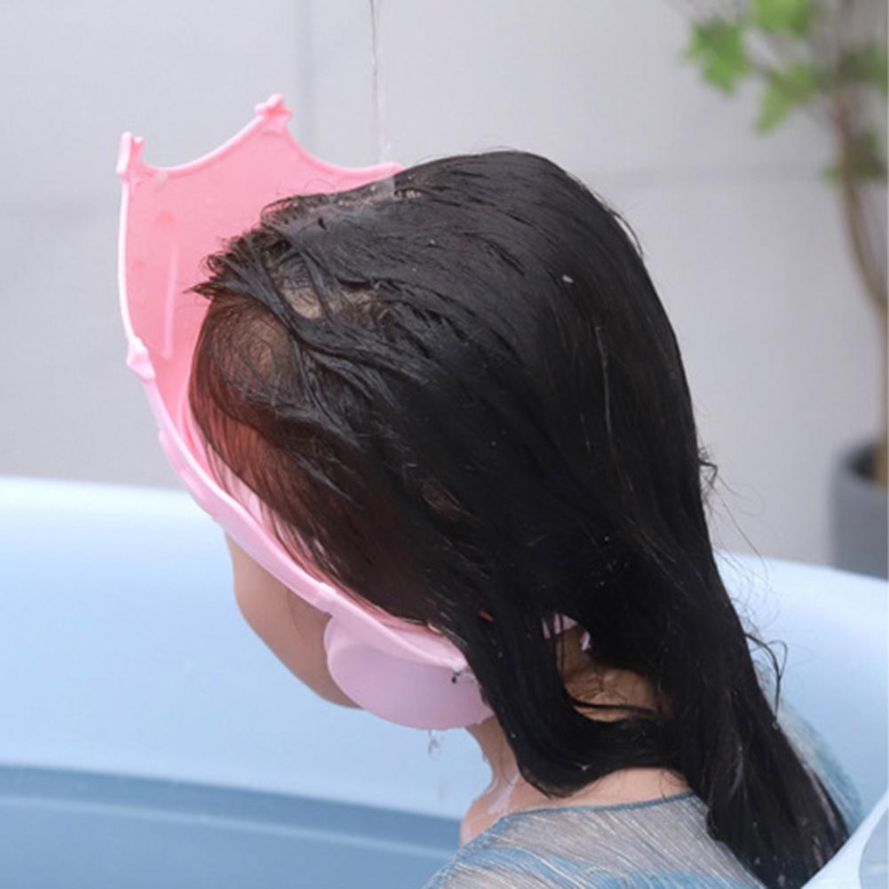 Baby Shower Soft Cap Adjustable Hair Wash Hat For Kids Ear Protection Safe Children Shampoo Bathing Shower Protect Head Cover