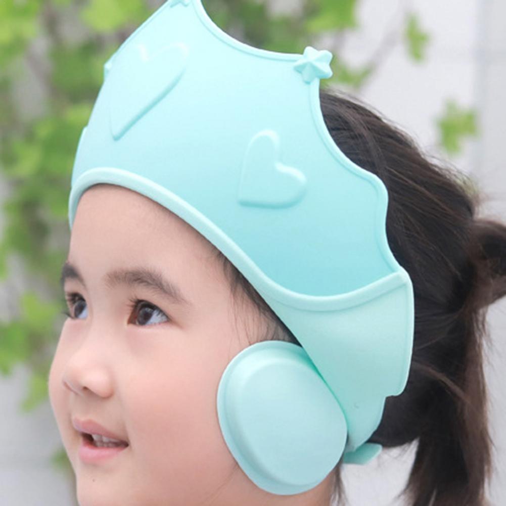 Baby Shower Soft Cap Adjustable Hair Wash Hat For Kids Ear Protection Safe Children Shampoo Bathing Shower Protect Head Cover