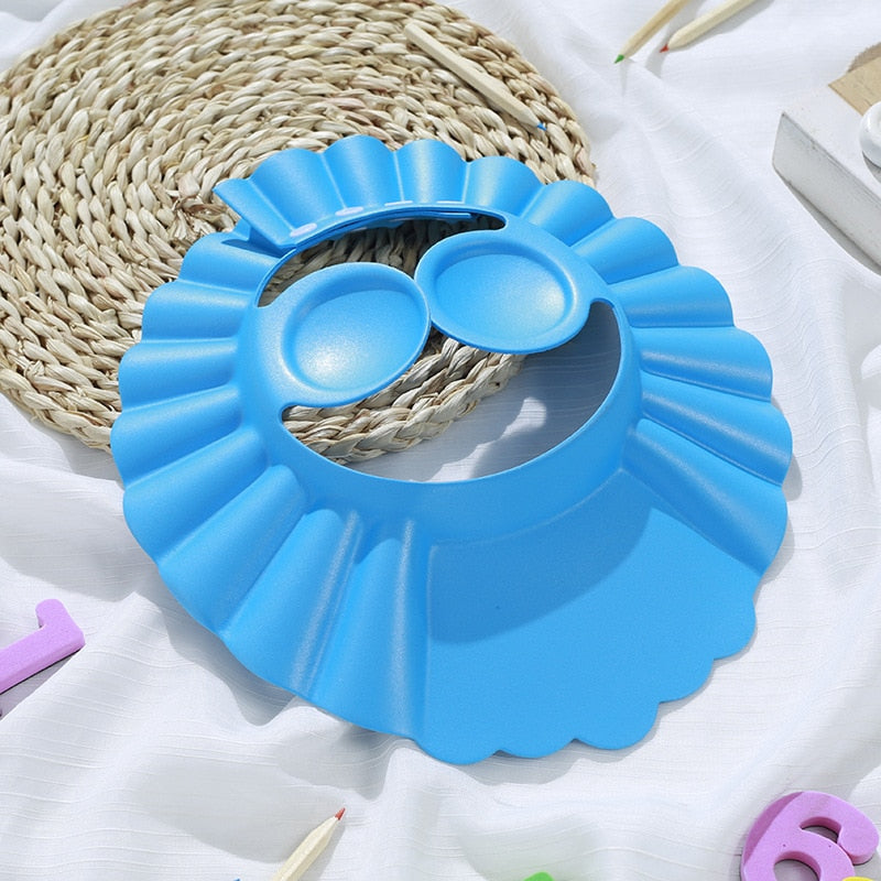 Adjustable Baby Shower Hat Toddler Kids Shampoo Bathing Shower Cap Wash Hair Shield Newborns Shower Accessories Baby Care