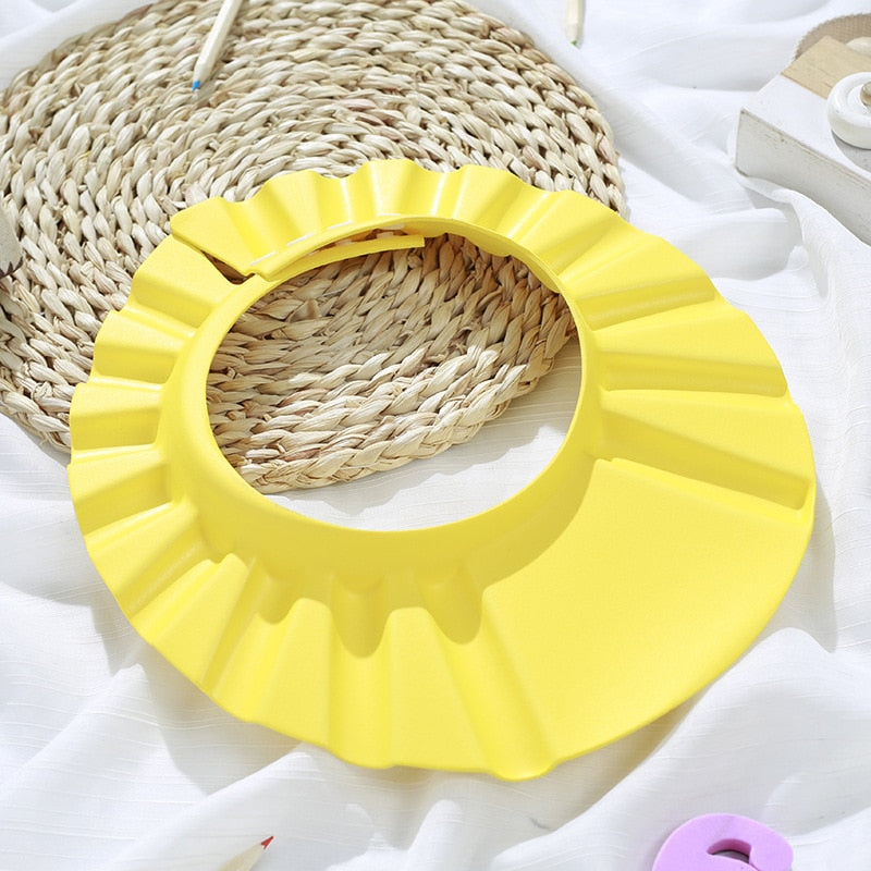 Adjustable Baby Shower Hat Toddler Kids Shampoo Bathing Shower Cap Wash Hair Shield Newborns Shower Accessories Baby Care