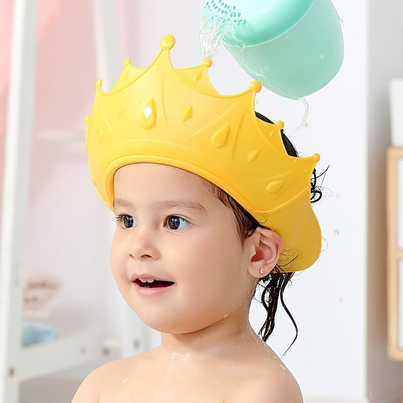 Newborn Baby Shower Cap Adjustable Hair Wash Hat for Infant Ear Protection Safe Children Kids Shampoo Shield Bath Head Cover