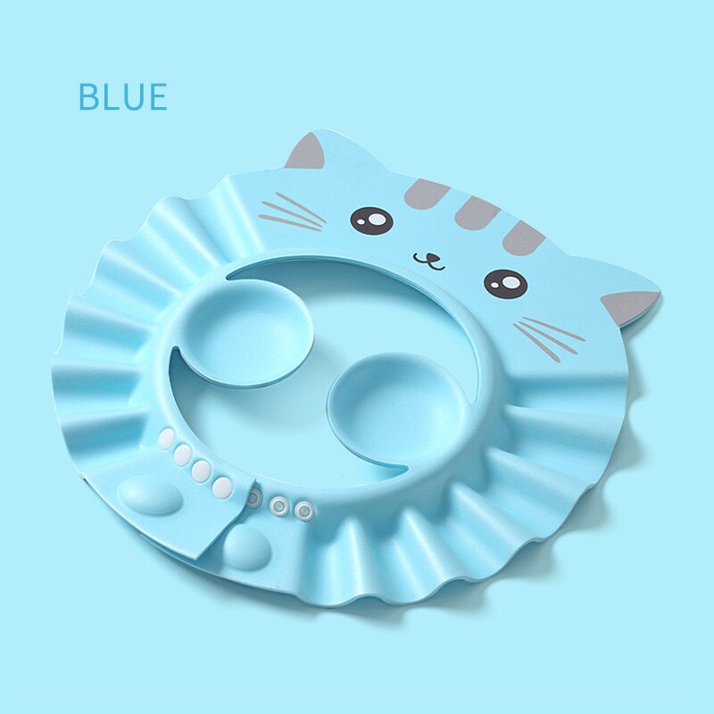 Baby Shower Cap Adjustable Hair Wash Hat for Newborn Infant Ear Protection Safe Children Kids Shampoo Shield Bath Head Cover