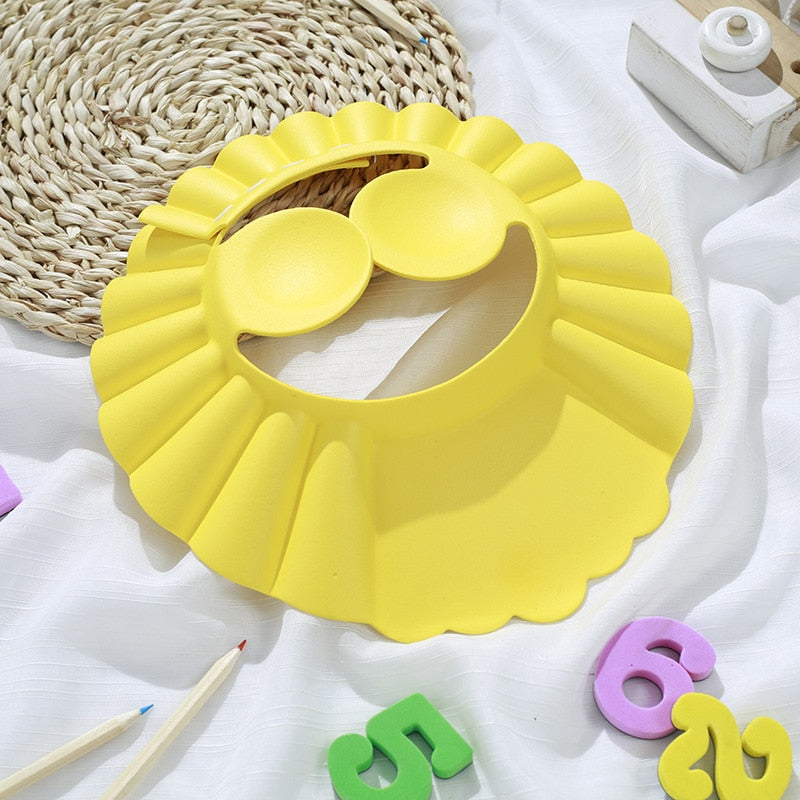 Adjustable Baby Shower Hat Toddler Kids Shampoo Bathing Shower Cap Wash Hair Shield Newborns Shower Accessories Baby Care