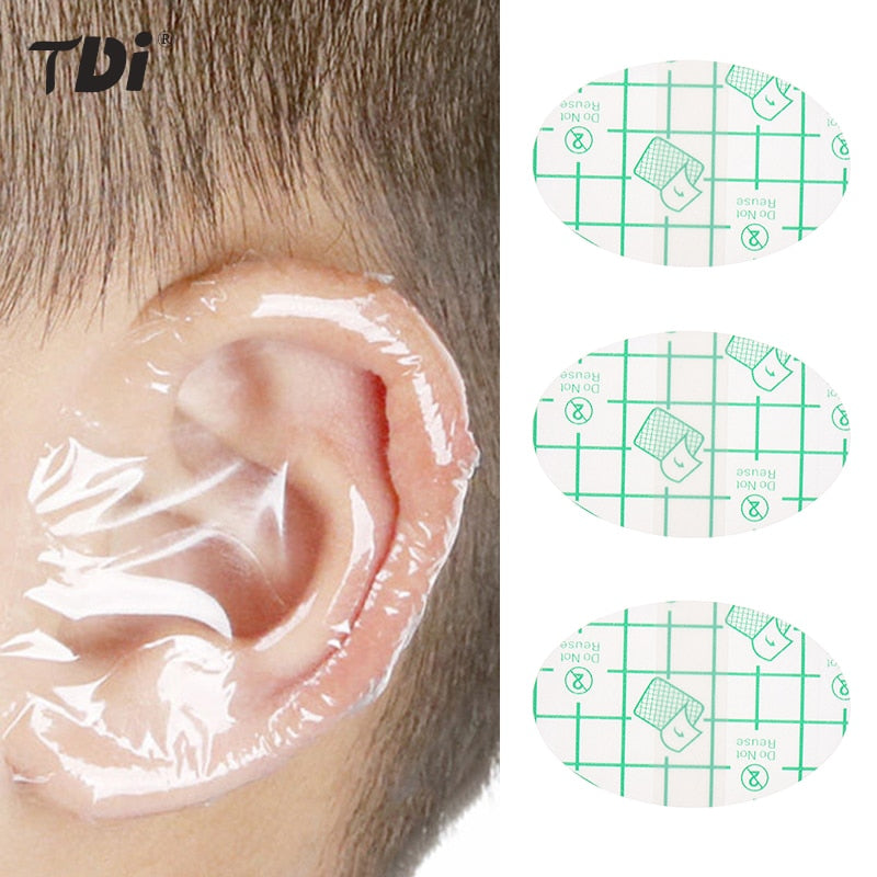 20/60pcs Disposable Waterproof baby Ear Protector Swimming Cover Caps Salon Hairdressing Dye Water Shampoo Shower Ear Care Cover